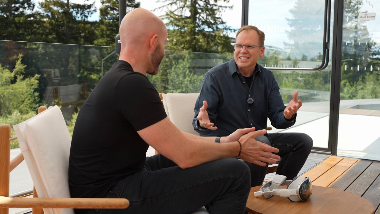 Justin speaking with Apple about visionOS
