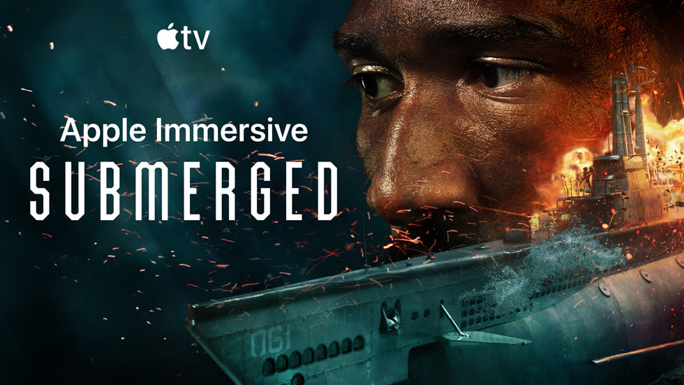 Key art for Submerged, the first scripted film captured in Apple Immersive Video