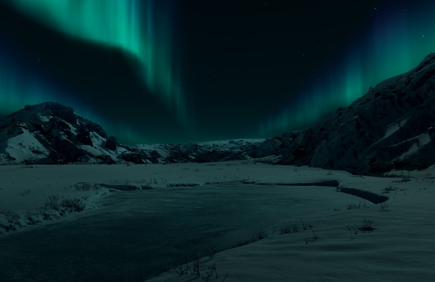 The Thórsmörk Iceland environment on Apple Vision Pro