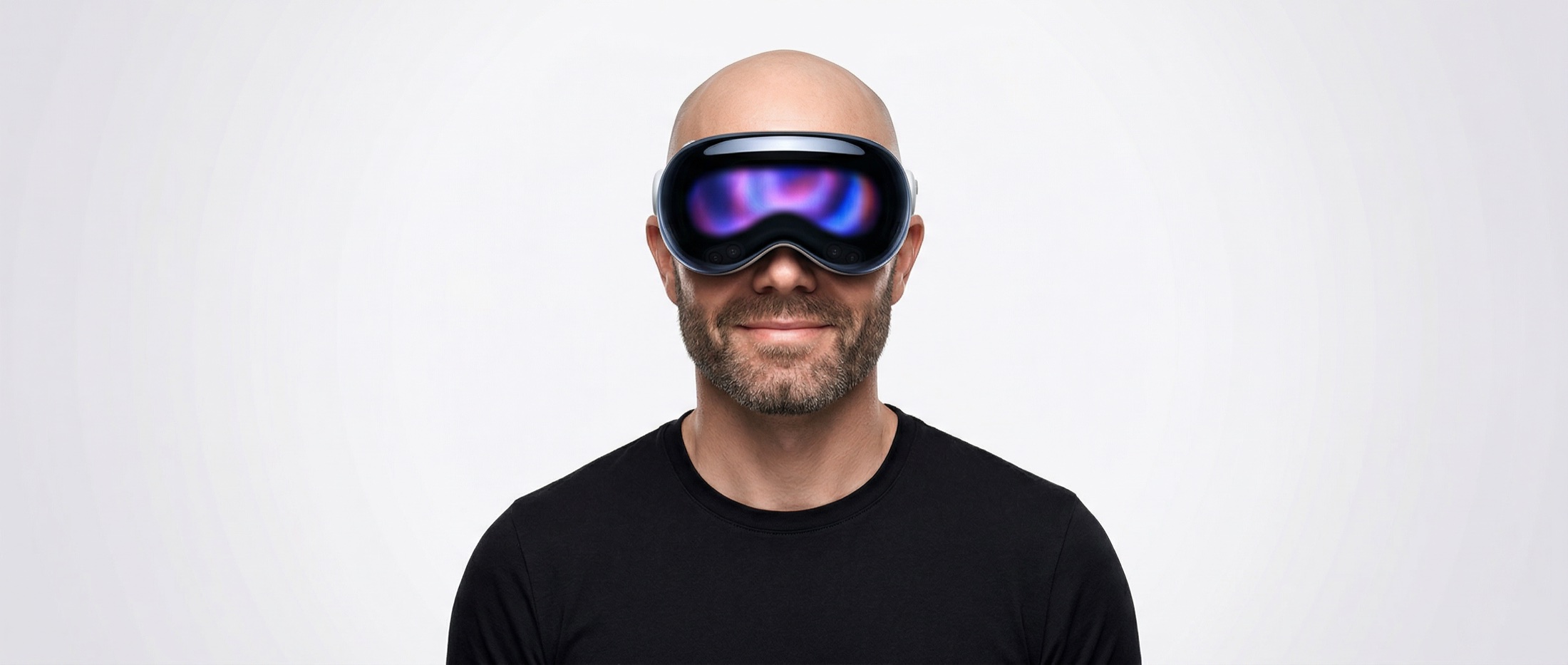 Justin Ryan wearing Apple Vision Pro