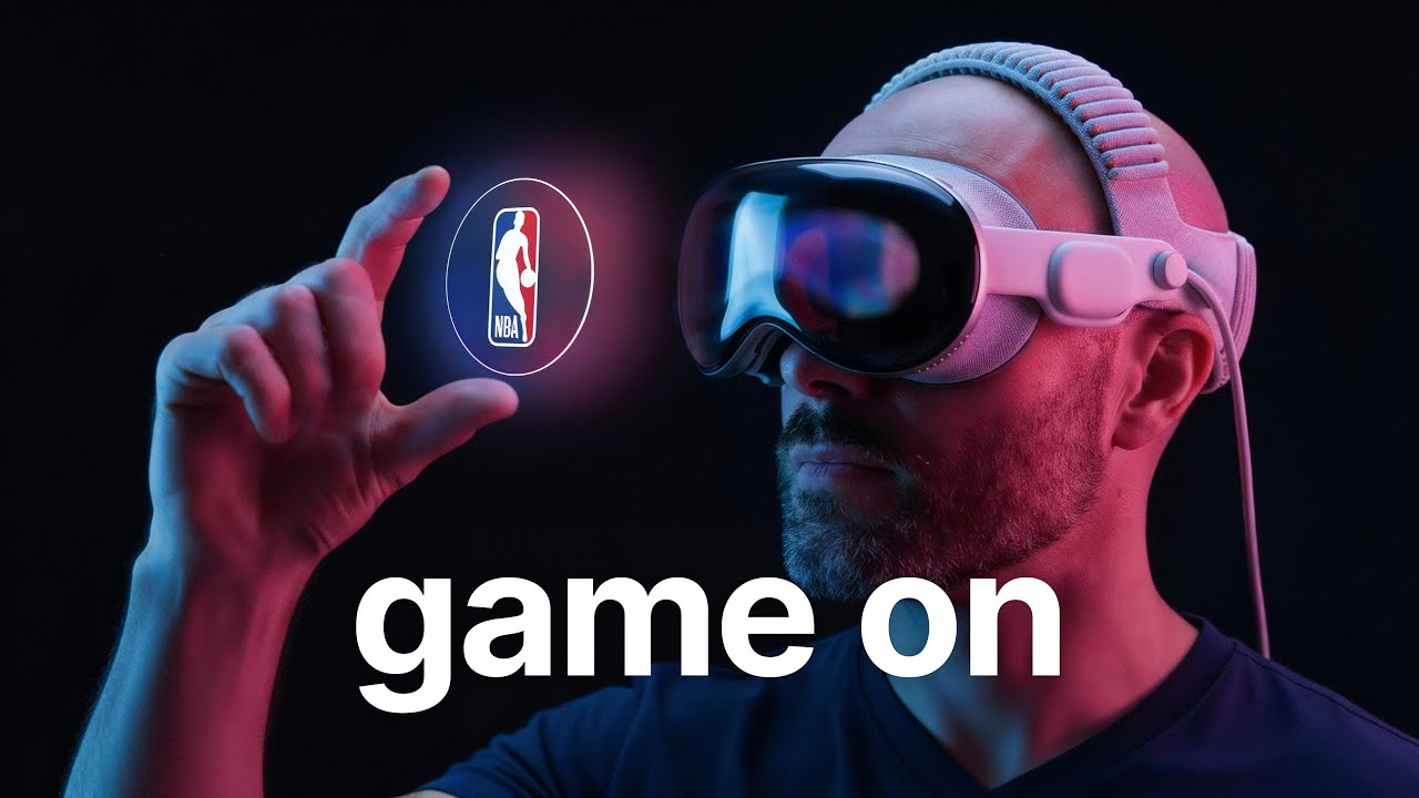 The NBA app tabletop view on Apple Vision Pro